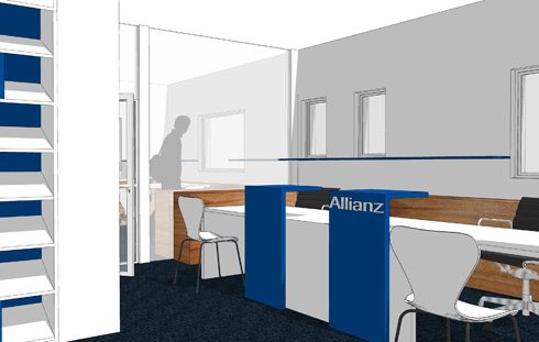 umbau versicherungsfiliale